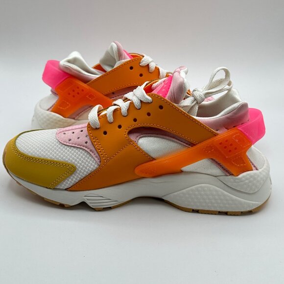 Women's Nike Air Huarache Summit White/Hyper Pink-Solar Flare Sz 7  DX2674-100 - Picture 9 of 13
